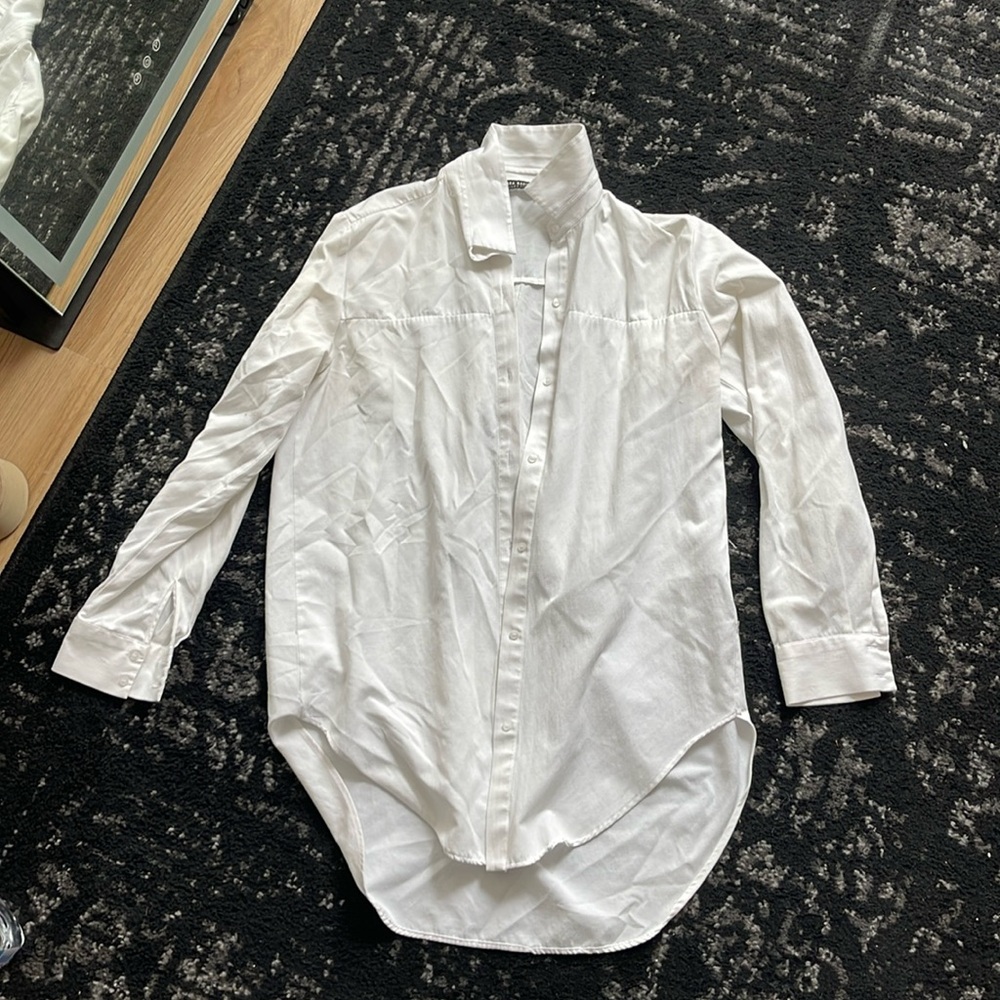 Zara white button up